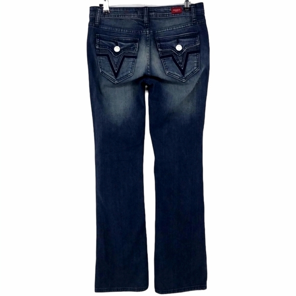 Vigold Button Flap Embroidered Pocket BootCut Jean👖 - Picture 1 of 10